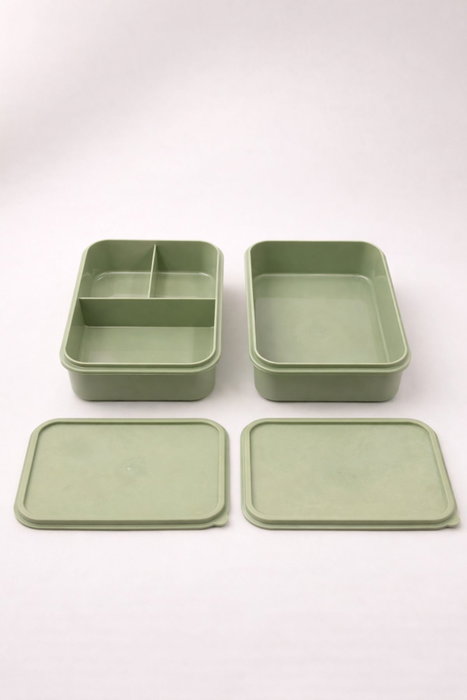 Hermia Set de Cajas de Almacenamiento BU0056, 6 Piezas, Verde